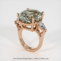 18.94 Ct. Gemstone Ring, 14K Rose Gold 2