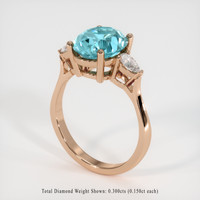 4.81 Ct. Gemstone Ring, 14K Rose Gold 2