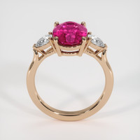 3.20 Ct. Gemstone Ring, 14K Rose Gold 3