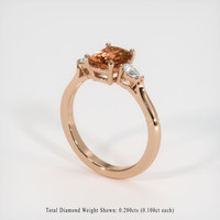 1.59 Ct. Sapphire Ring, 14K Rose Gold 2