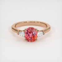 2.04 Ct. Sapphire Ring, 14K Rose Gold 1