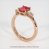 2.04 Ct. Sapphire Ring, 14K Rose Gold 2