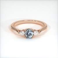 0.94 Ct. Sapphire Ring, 14K Rose Gold 1
