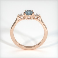 0.94 Ct. Sapphire Ring, 14K Rose Gold 3