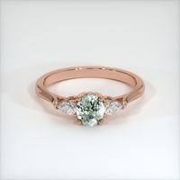 0.67 Ct. Sapphire Ring, 14K Rose Gold 1