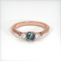 0.62 Ct. Sapphire Ring, 14K Rose Gold 2