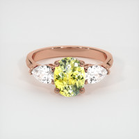 1.97 Ct. Sapphire Ring, 14K Rose Gold 1