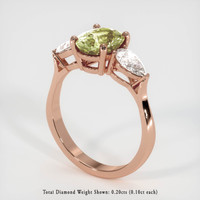 1.97 Ct. Sapphire Ring, 14K Rose Gold 2