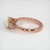 1.26 Ct. Yellow Sapphire Ring, 14K Rose Gold 4