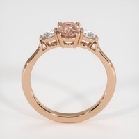 0.84 Ct. Sapphire Ring, 18K Rose Gold 3