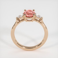 1.09 Ct. Padparadscha Sapphire Ring, 18K Rose Gold 3