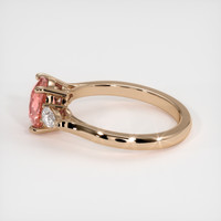 1.09 Ct. Padparadscha Sapphire Ring, 18K Rose Gold 4
