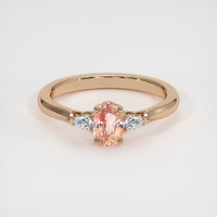 1.36 Ct. Sapphire Ring, 18K Rose Gold 1
