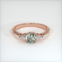 0.71 Ct. Sapphire Ring, 18K Rose Gold 1