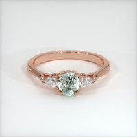 0.67 Ct. Sapphire Ring, 18K Rose Gold 1
