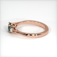 0.62 Ct. Sapphire Ring, 18K Rose Gold 4