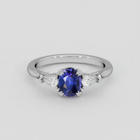 1.04 Ct. Violet Sapphire Ring, Silver 1