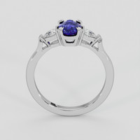 1.04 Ct. Violet Sapphire Ring, Silver 3