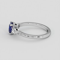 1.04 Ct. Violet Sapphire Ring, Silver 4