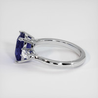 2.73 Ct. Color Change Sapphire Ring, 10K White Gold 4