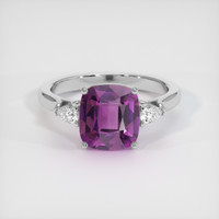 2.74 Ct. Purple Spinel Ring, 10K White Gold 1