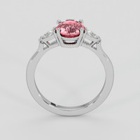 2.04 Ct. Padparadscha Sapphire Ring, 10K White Gold 3