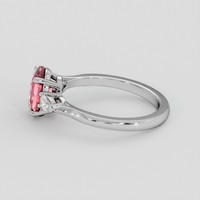 2.04 Ct. Padparadscha Sapphire Ring, 10K White Gold 4