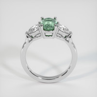 1.71 Ct. Green Sapphire Ring, 10K White Gold 3