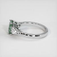 1.71 Ct. Green Sapphire Ring, 10K White Gold 4