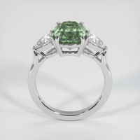 3.64 Ct. Green Sapphire Ring, 10K White Gold 3