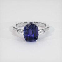 2.73 Ct. Color Change Sapphire Ring, 14K White Gold 1