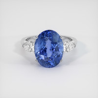 5.90 Ct. Sapphire Ring, 14K White Gold 1