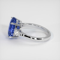 5.10 Ct. Sapphire Ring, 14K White Gold 4