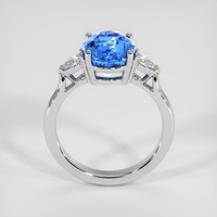 5.07 Ct. Bi Color Sapphire Ring, 14K White Gold 3