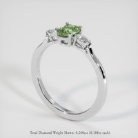 1.00 Ct. Gemstone Ring, 14K White Gold 2
