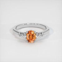 0.93 Ct. Gemstone Ring, 14K White Gold 1