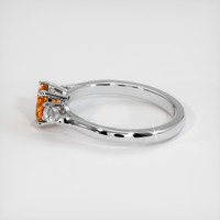 0.93 Ct. Gemstone Ring, 14K White Gold 4