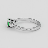 0.53 Ct. Bluish Green Tourmaline Ring, 14K White Gold 4