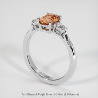 1.57 Ct. Gemstone Ring, 14K White Gold 2