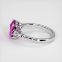 3.08 Ct. Sapphire Ring, 14K White Gold 4