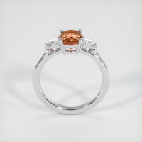 1.59 Ct. Padparadscha Sapphire Ring, 14K White Gold 3