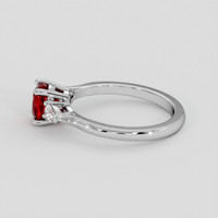 1.20 Ct. Ruby Ring, 14K White Gold 4