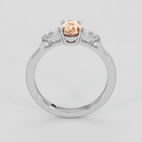 1.36 Ct. Padparadscha Sapphire Ring, 14K White Gold 3