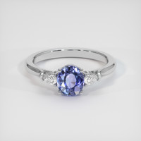 1.58 Ct. Sapphire Ring, 14K White Gold 1
