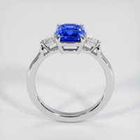 2.04 Ct. Blue Sapphire Ring, 14K White Gold 3