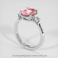 4.58 Ct. Sapphire Ring, 14K White Gold 2