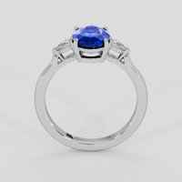 2.56 Ct. Blue Sapphire Ring, 14K White Gold 3