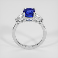 4.28 Ct. Blue Sapphire Ring, 14K White Gold 3