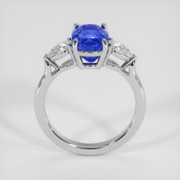 3.59 Ct. Blue Sapphire Ring, 14K White Gold 3