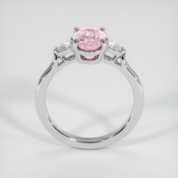 1.75 Ct. Pink Sapphire Ring, 14K White Gold 3